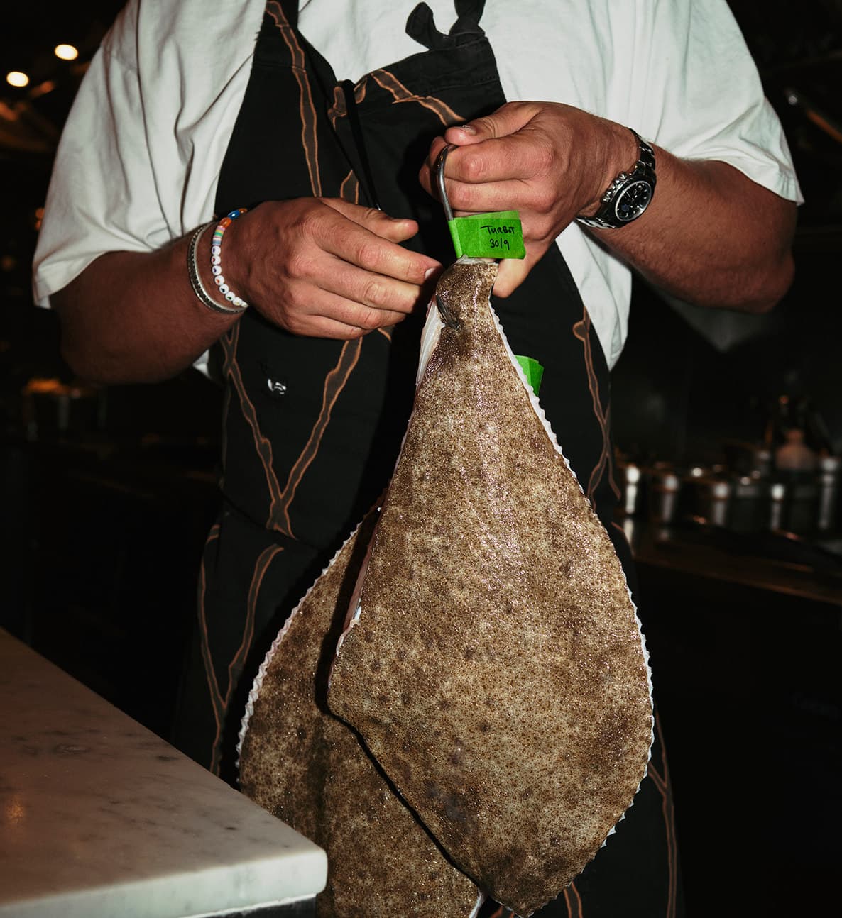 Fresh turbot at Straker's restaurant — Thomas Straker's seasonal menu